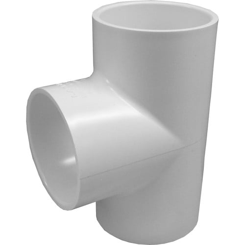 10 Pack Genova Products 31405CP 1/2-Inch PVC Pipe Tee 