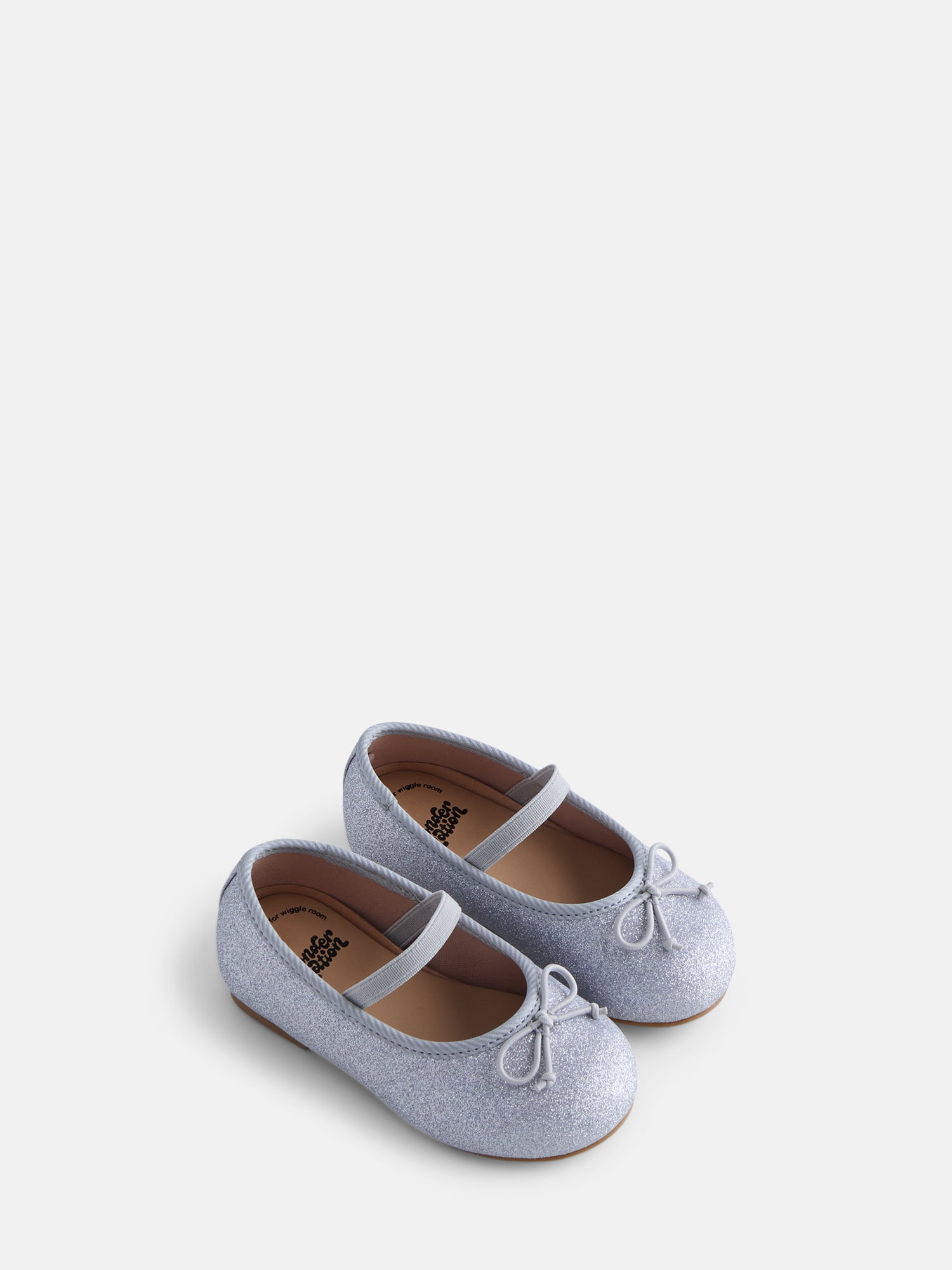 Wonder Nation Toddler Girls Bow Ballet Dress Shoes