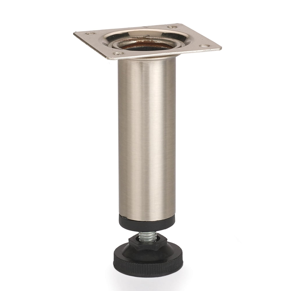 Satin Chrome Steel Legs, Round Tube, 4-1/4" Tall - Walmart.com - Walmart.com