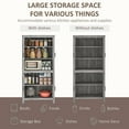 thumbnail image 6 of Resenkos 64-Inch Freestanding Kitchen Pantry with Four Doors, Features Three Adjustable Interior Shelves for All Your Storage Needs, Gray Oak, 6 of 7