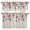 Beige, variant on 3 Piece Kitchen Curtains and Valances Set Poppies Wildflowers Cafe Curtains 36 Inch Length Botanical Petals Weeping Leaves Valance & Tier Curtain for Living Room Bedroom Window 54"x18"+27"x36"*2