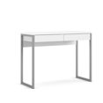 thumbnail image 3 of Tvilum Walker Contemporary 2 Drawer Writing Desk in White High Gloss, 3 of 8