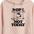 thumbnail image 3 of Peanuts - Joe Cool Nope Not Today - Juniors Cropped Pullover Hoodie, 3 of 6