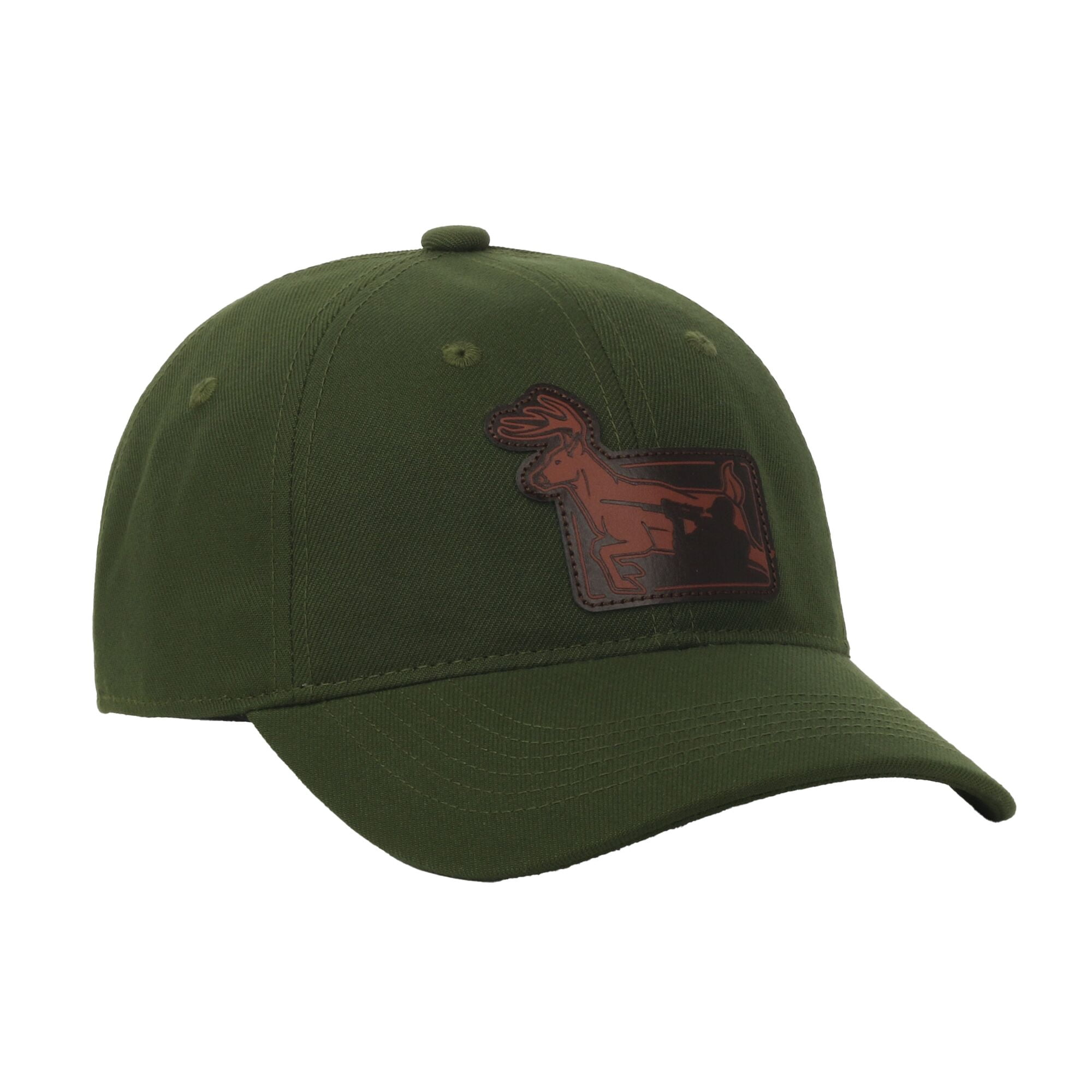 Outdoor Cap Leather Patch Dad Hat – Unstructured Low Profile, Tuck Closure, One Size