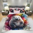 thumbnail image 3 of 3D Animal Print Comforter Set – Twin Full Queen King Size Wild Animal Bedding 3pcs for Kids Teens, Soft Breathable Quilt with 2 Pillowcases, 3 of 6