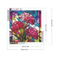 thumbnail image 2 of Pintura de diamante 5D DIY Taladro redondo completo Vidrieras Celosia Cristata Home Art, 2 of 9