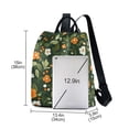 thumbnail image 3 of FORMRS Women's Travel Backpack Purse Anti-Theft Hidden Pockets Casual Shoulder Bag, Green Flowers Pattern, 3 of 7