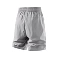 thumbnail image 6 of Cargo Shorts for Men Summer Casual Elastic Waist Loose Fit Breathable Knee Length Work Shorts with Pockets, 6 of 6