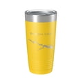 thumbnail image 1 of Rathbun Lake Map Tumbler Travel Mug Insulated Laser Engraved Coffee Cup Iowa 20 oz Yellow, 1 of 1