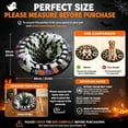 thumbnail image 2 of 3D Halloween Rug, Novelty Ghost Skeleton 3D Optical Illusion Rugs | Candy Corn Abyss Quilted Round Mat with Spooky Depth Design Crystal Velvet Soft & Durable Fabric Non-Slip(24INCH Ghost), 2 of 6