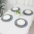 thumbnail image 7 of Unique Bargains Kitchen Placemats Washable Table Mat Wipeable Placemats Blue 13x13in, 7 of 7