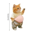 thumbnail image 4 of 2Pcs 3D Cat Belly Sticker,Cute Cartoon Soft Silicone Anti-Collision Sticker,Cat Wearing Clothes with Pink Belly Decals for Phone, Scrapbooks, Planner, Computer and Laptops, 4 of 7
