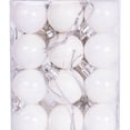thumbnail image 4 of Mini Shatterproof Ball Ornaments, Christmas Ornament Set, Holiday Tree Decor, Festive Bauble Gift for Family Home, 2", White, 24 Pack, 4 of 4