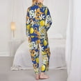 thumbnail image 5 of Disketp Pajamas Set Long Sleeve Sleepwear Womens Button Down Nightwear Pj Sets-Sicilian Style, 5 of 9