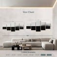 thumbnail image 4 of Elephant Stock Detachment Wall Art - Horizontal Multi Panel Canvas - Living Room Wall Decor - Abstract Multi Panel - Black And Gray Decor - 92" x 42", 4 of 8