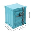 thumbnail image 5 of ToppiJoy Industrial Style End Table, Creative Vintage Container Cabinet with Combination Lock, Iron Bedside Table for Bar, Home (Blue), 5 of 28