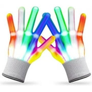 Dsseng 1 Pair Cool Toys LED Gloves, Boy Toys Age 8-10 Years Old with 6 Flashing Mode, Fun Toys Gift for 3 4 5 6 7 8 9 10 11 12 Year Old Girls Boys