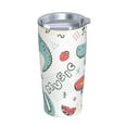 thumbnail image 2 of Kll Music Lover Dinosaur Stainless Steel Vacuum Insulated Coffee Cup 20 Oz Insulated Travel Mug Water Cup With Leak-Proof Straw Lid & Flip Lid,1 Metal Straws,1 Cleaning Brush, 2 of 8