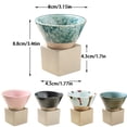 thumbnail image 3 of serony Ceramics Japanese Style Tea Glaze Japanese Mug Unique Triangular Cone Pottery Insulation Milk, 3 of 6