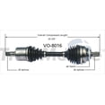 thumbnail image 1 of TrakMotive VO-8016 CV Axle Shaft Premium OEM Replacement, 1 of 4