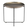 thumbnail image 3 of Bronson Side Table Bronze End Table, Modern Style, Painted Steel round shape tabletop, Steel, Indoor Living, 3 of 5