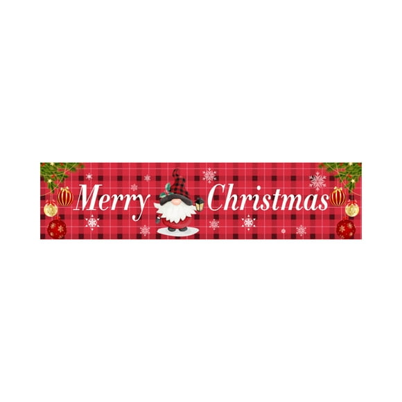 Pisexur Christmas Decorations Christmas Banner Outdoor - 98.42x19.68 Inches, Christmas Front Porch Trim, Christmas Yard Banner, Christmas Yard Trim Nightmare Before Christmas