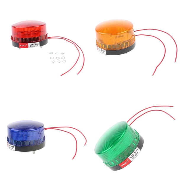 4pcs led lámpara Estroboscópica Intermitente Luz De Advertencia Lámpara Faro 220v