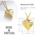 thumbnail image 4 of Cremation Jewelry Angel Wing Heart Urn Necklaces for Ashes Memorial Keepsake Pendant for Women Men, 4 of 5