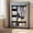Gray, variant on Portable Closet, Fabric Wardrobe, Clothes Storage Organizer, Wardrobe Closet with Shelves, Bedroom Armoire, Canvas Clothes Rack, Non-woven Fabric Cover, Heavy Duty Garment Rack, Black