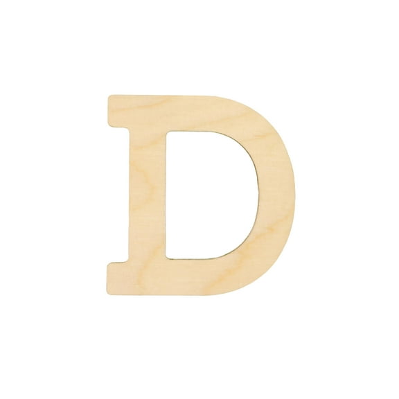 Essentials By Leisure Arts Arts Wood Letter 1.75" Birch D