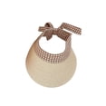 thumbnail image 3 of Faithtur Kids Visor Cap, Girls Plaid Sun-Resistant Baseball Hat with Bowknot, 3 of 9