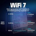 thumbnail image 4 of Adaptador de red inalámbrica WiFi 7 BE200 Pro Pcie + antena de 10 dB BT5.4 Tri Band 2.4G/5G/6GHz BE200 yuxing Negro Rojo, 4 of 5