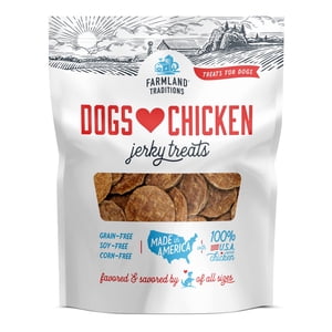 Farmland Traditions Chicken Jerky Dog Treats, 1 Pound Bag