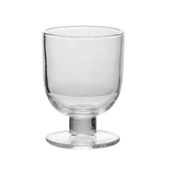 Vintage Short-stemmed Glass, Snowflake Finish, 350ml Clear Footed Drinking Glass