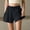 Black, variant on IUYRTFE Women Solid Color Drawstring Waist Shorts with Pockets Casual Loose Summer Bottoms