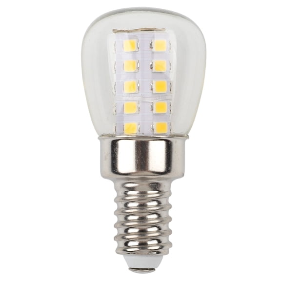 LED Refrigerator Light Bulb E12 Base 220V 2W Warm White/Cool White 3000K/6000K 330lm 360° Beam for Refrigerators, Range Hoods, and Cabinet Lighting(Warm white)