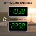 thumbnail image 3 of Toytexx Digital Alarm Clock with Dual Alarms, 7-5-2 Mode, LED Display, USB & Battery Powered, Temperature Display (°C/°F), 4-Level Brightness & 2-Level Night Light, 3 of 8
