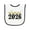 White and Black, variant on Inktastic My First New Year 2026 Baby Terry Cloth Bib