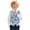 Blue Cat Floral Print, variant on Single Breasted Boys Formal Waistcoat for Holiday Party Polyester V Neck Kids Dress Vest Waistcoat, Swan Pattern