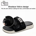 thumbnail image 4 of CHICVOMEY Slides for Women Men Rubber Hook and Loop Lightweight Slip On Quick Dry Fashionable Beach Sandals Summer Leisure Unisex, 4 of 7