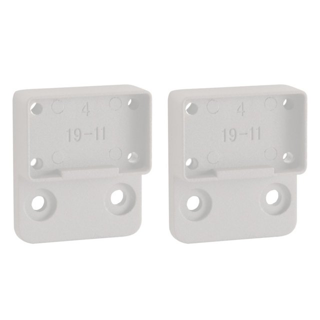 Deckorators Textured White Aluminum Cable Rail Top Rail Brackets, 2