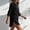 Black, variant on Dress Button Down Shirts for Women Smart Casual Long Blouses Loose Cotton Linen Blend Tops Black 3XL