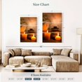thumbnail image 3 of Elephant Stock Aromatic Spa Wall Art - Vertical Multi Panel Canvas - Hallway Wall Decor - Wellness Multi Panel - Brown And Orange Decor - 28" x 45", 3 of 4
