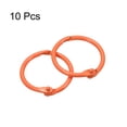 thumbnail image 3 of Unique Bargains Loose-Leaf Binder Rings, 45mm/ 1.8' Metal Book Ring Key Holder, Orange, 10Pack, 3 of 5