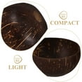thumbnail image 6 of unbranded  4 Pcs Natural Coconut Bowl Sugar Food Containers Water Serving Utensils Trifle Banquet Coffee, 6 of 8