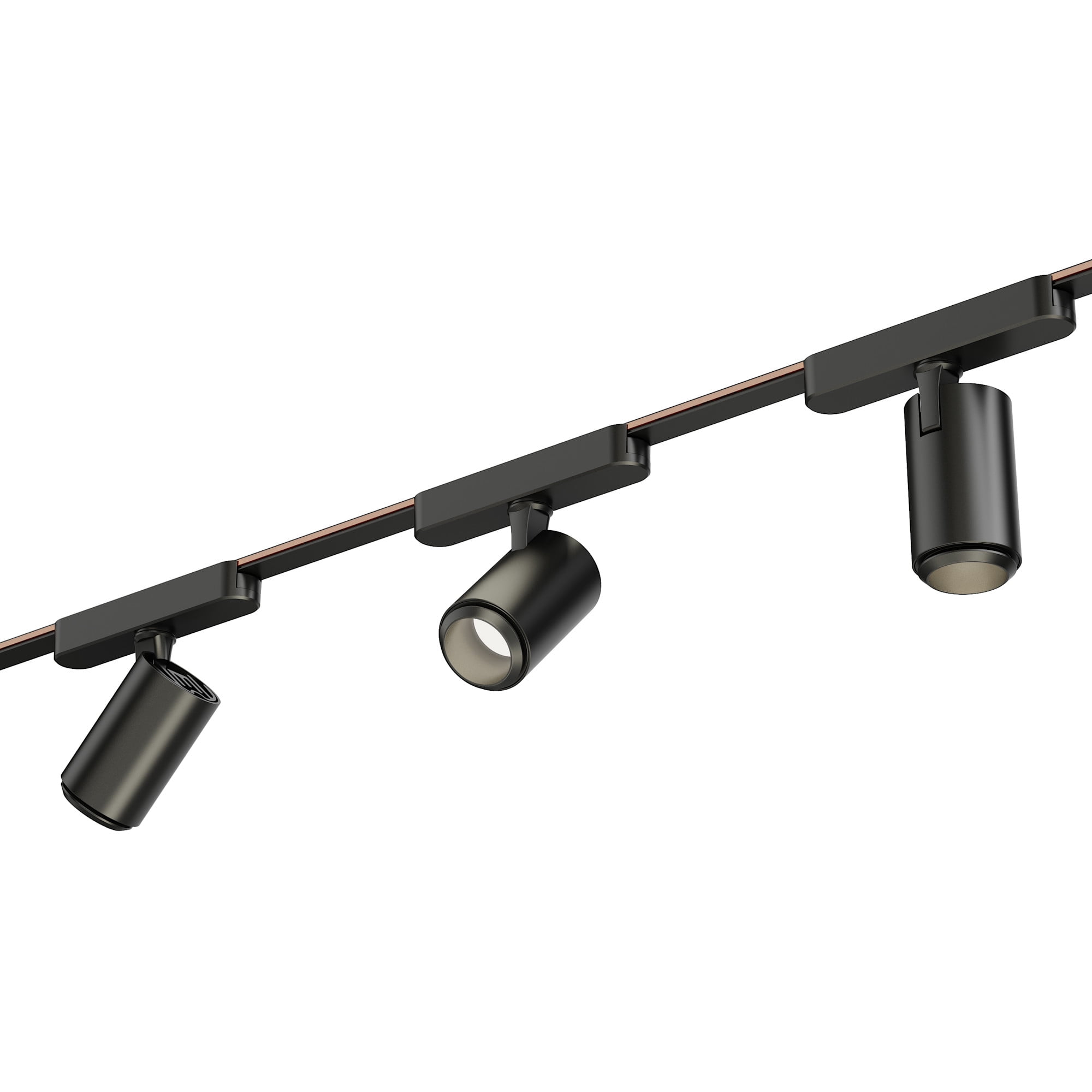 Continuum 1 - Light Black - LED Aluminum And Polycarbonate Track Lighting
