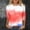 004 Red, variant on Red White and Blue Shirts for Women Crew Neck 3/4 Sleeve Patriotic T shirts American Flag Graphic Tunic Tops