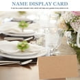 thumbnail image 3 of IFANLANDOR 35 Pcs Cartes de Nom de Table Pliées en Papier Kraft pour Buffet Brun Enseignes de Table Rétro, 3 of 5
