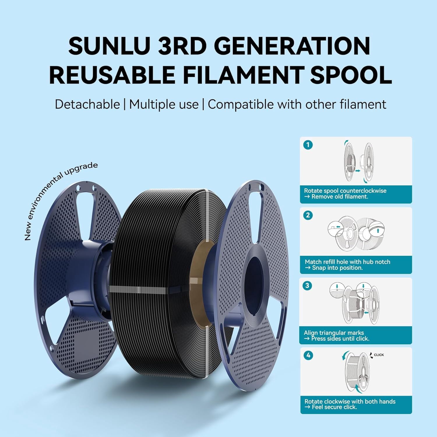 Large Spool 5KG PLA Filament, PLA 3D Printer Filament 1.75mm, Less Stringing Good Layer Adhesion High Toughness,Big Roll PLA Filament, 5KG Spool (11lbs), PLA White