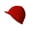 Red, variant on MM Collections GI Cuff Ribbed Beanie Visor, Red